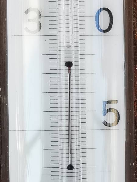 Minimum-Thermometer Erdbodenwinkelthermometer 90° Winkel